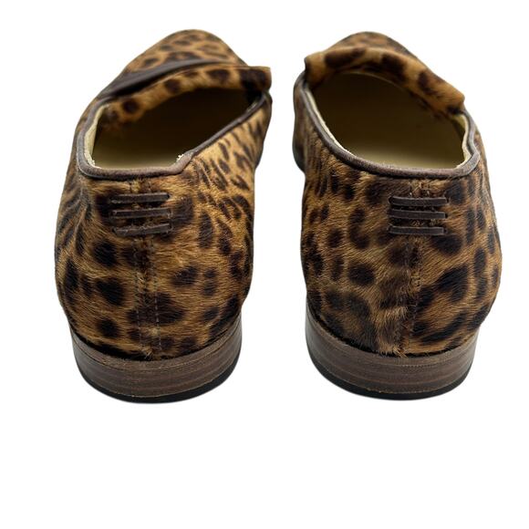Sarah Flint Alysia x Gravati Leopard Calf Hair Loafers Flats 39 (US 8.5) - Picture 5 of 7